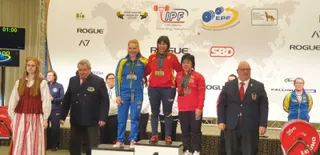 Raquel Martín Tomás, en lo alto del podio.