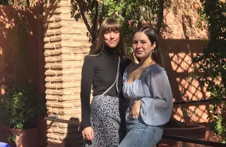 Esthela Tejedor y Ariadna Alcalde, estudiantes de la Universidad de Salamanca atrapadas en Marruecos