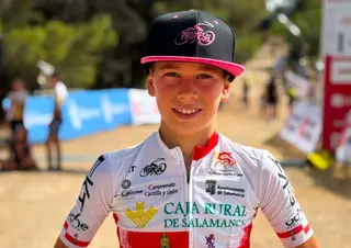 Enzo García, ganador de la categoría alevín en el Campeonato de Madrid de BTT X-Sauce.