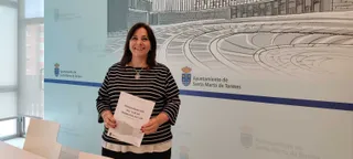 Mari Cruz Gacho presentado la información de Ciudad Amiga de la Infancia