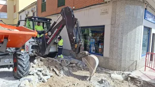 Obras de pavimentación en Carbajosa (1)