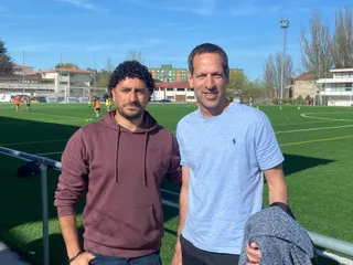 Acciari junto a Rubén Andrés.