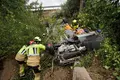 Vuelco en la N-620 a su paso por Carpio de Azaba. Vicente | ICAL