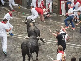Primer encierro de San Fermin 2025 | EUROPA PRESS/ EDUARDO SANZ