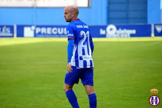 Sergio García, con el Real Avilés / FOTO REAL AVILÉS