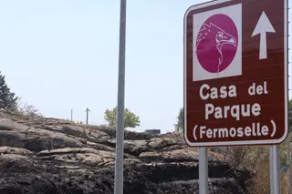 Imagen tras el incendio en los aledaños de Fermoselle