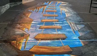 ‘Abismo’, el nuevo mural en 3d de Rober Bece que ya se puede ver en Santa Marta de Tormes