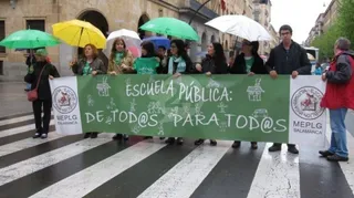 Escuela Pública. Foto de archivo previa a la pandemia.