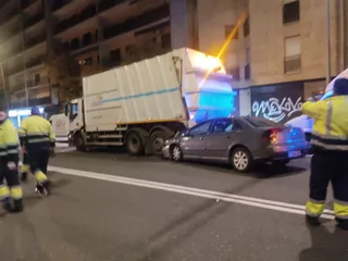 Accidente en el paseo de la Estación