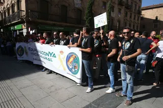Concentración de la asociación Jusapol