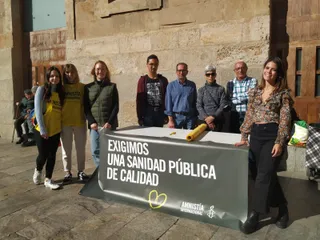 Recogida de firmas de Amnistía Internacional en Salamanca en años anteriores