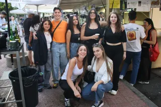 Ambiente de las casetas el jueves por la tarde noche