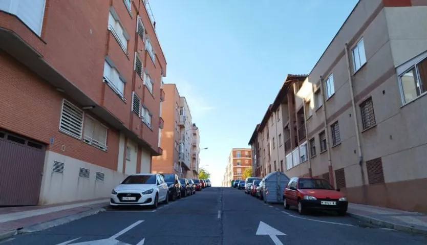 Calle Obispo Alcolea, junto a la iglesia vieja de Pizarrales