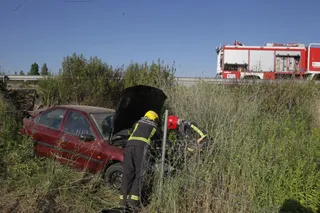 Accidente de tráfico junto a Las Torres