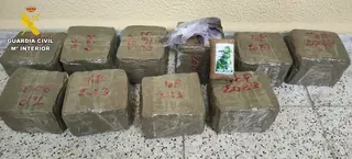 Detenido en Pelabravo con casi 11 kilos de hachís, una de las incautaciones más importantes en la provincia en los últimos años