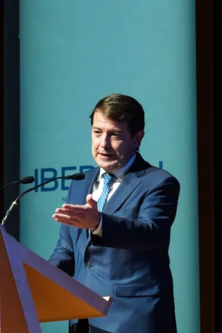 El presidente de la Junta, durante la clausura de la gala de Iberaval