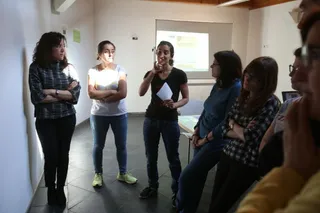 Taller sobre hábitos de consumo alimentario.