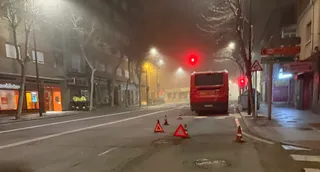 Autobús de Avanza averiado en María Auxiliadora