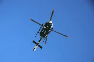 Simulacro de rescate en montaña – sobrevuelo helicóptero GC