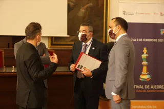 Inauguración del III Festival de Ajedrez de Salamanca.