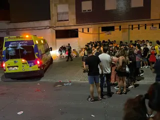 La ambulancia que atendió al joven presuntamente agradecido en Peñaranda