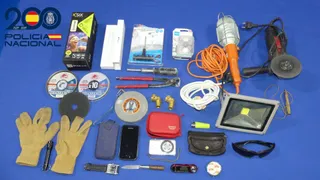 Material incautado por la Policía Nacional