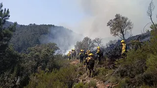 Imagen de archivo de un incendio forestal