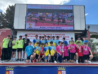 Cadete masculino en el Campeonato Regional en Edad Escolar