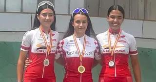 Vega Iglesias, campeona de Castilla y León de ciclismo