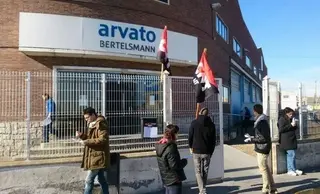  y la izquierda se moviliza para defender los derechos laborales en Arvato