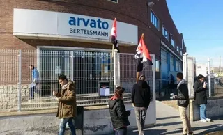 y la izquierda se moviliza para defender los derechos laborales en Arvato