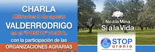 Charla de Stop Uranio en Valderrodrigo