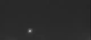 Imagen de un bólido cruzando el cielo tomado desde la misma cámara que ha registrado la Táurida Sur