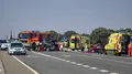 Accidente en Buenavista en una colisión frontal entre dos vehículos