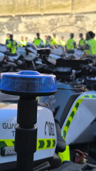 Motos de la Guardia Civil en la provincia de Salamanca