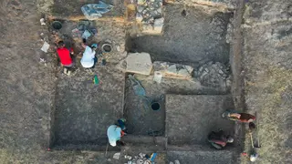 Excavación de la cocina de época romana en Sasamón. Autor JMCG
