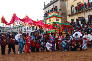‘Pagoda Niponóbriga’, ganadores del concurso de Carrozas del Carnaval del Toro de Ciudad Rodrigo 2026 | Mateo G.J.
