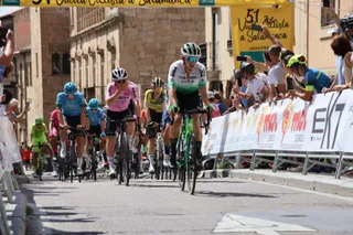 Llegada de la última etapa de la Vuelta Ciclista a Salamanca
