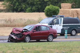 Accidente en la salida de Aldeatejada