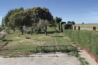 Parque municipal de Tarazona de la Guareña al que el Ayuntamiento suministrará de red eléctrica.