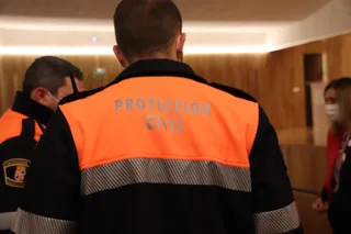 Voluntarios de protección civil. Foto de archivos