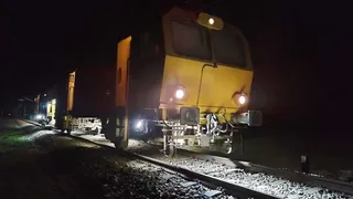Dos máquinas de tren chocan en La Fuente de San Esteban | José Vicente / ICAL