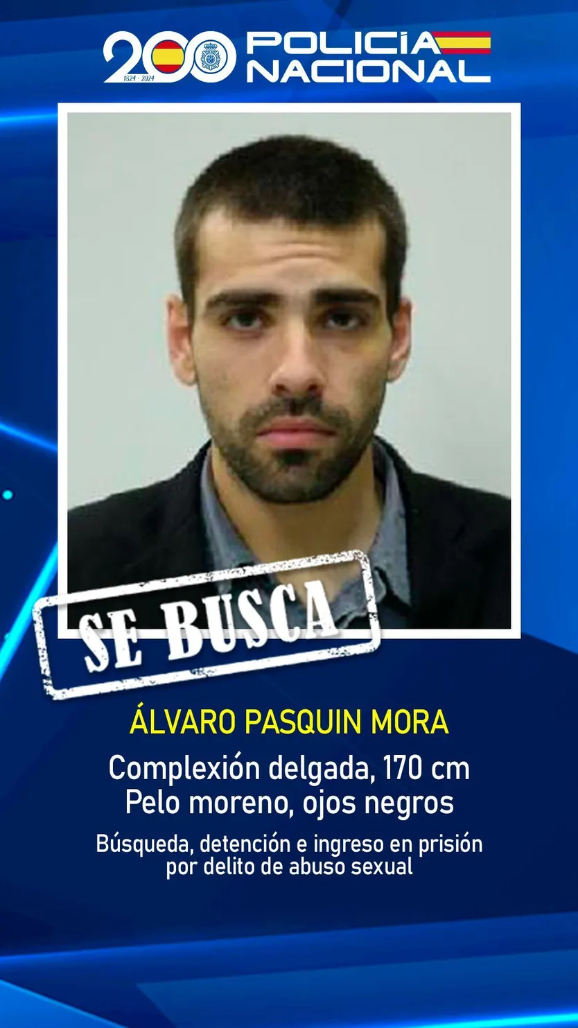 Alvaro Pasquin Mora, fugitivo buscado por un delito contra la Libertad Sexual