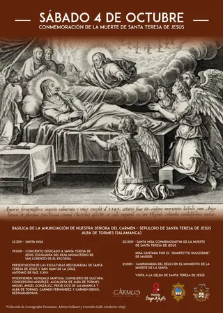 Cartel de la conmemoración de la muerte de Santa Teresa de Jesús