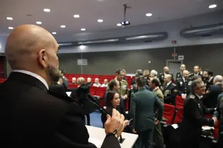 Encarnación Pérez y Claudio Javier Díaz presiden el acto de celebración del 199 aniversario de la creación de la policía Nacional