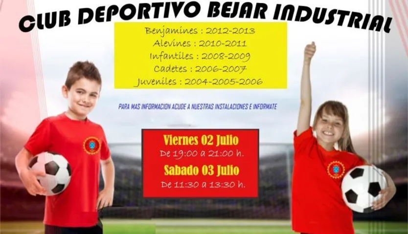 Cartel captaciones del Béjar Industrial