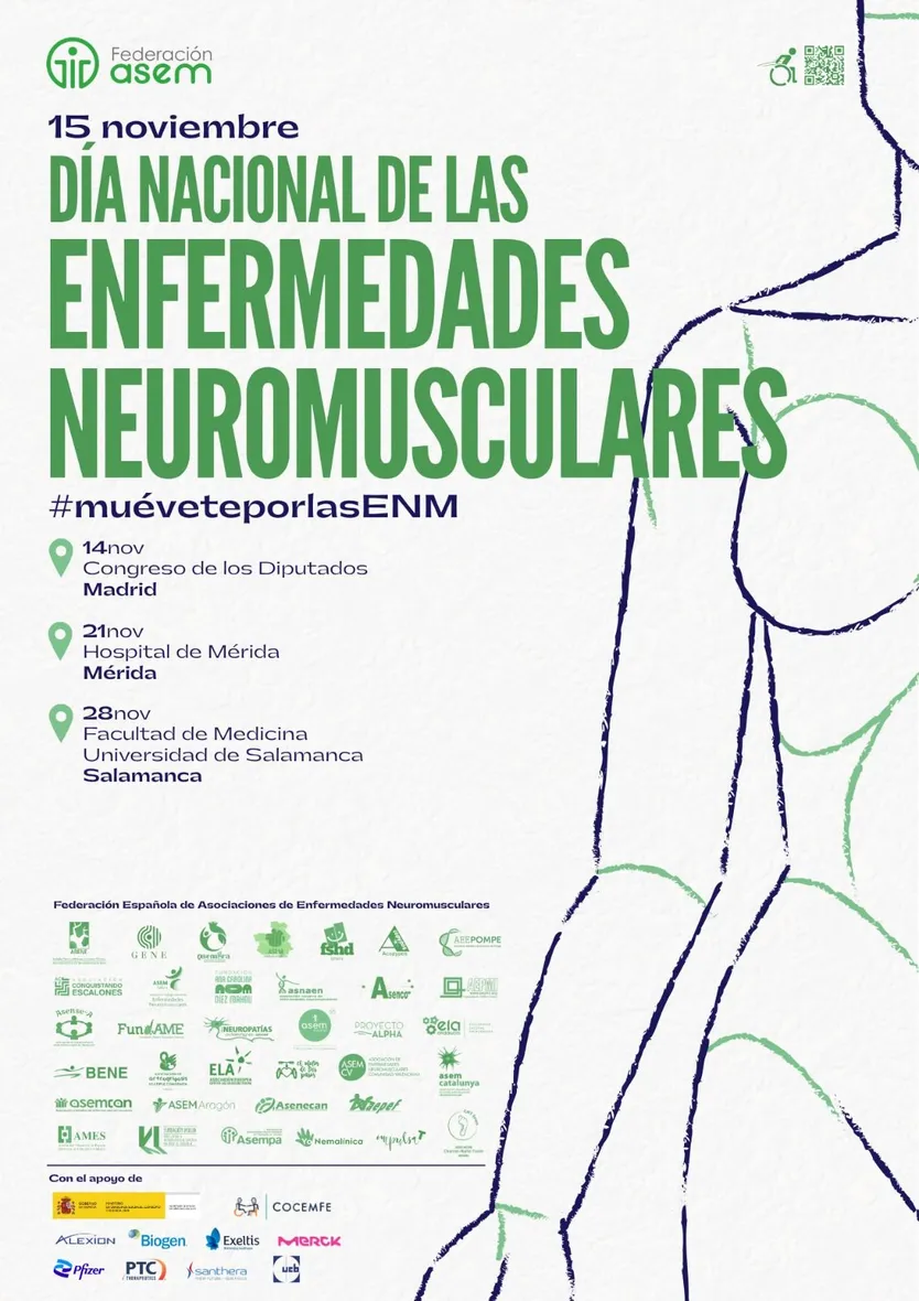 La Federación ASEM celebrará en Salamanca el Día Nacional de las Enfermedades Neuromusculares el próximo 28 de noviembre