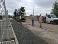 Obras en la calle Villares de Carbajosa de la Sagrada.