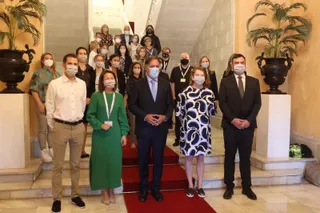 García Carbayo recibe a los miembros del jurado de EUCYS