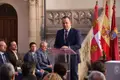David Mingo durante su intervención en el pleno de toma de posesión como presidente de la Diputación. 